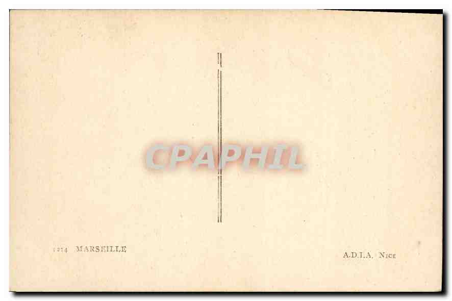 Vue nocturne de Marseille — éditeur A.D.I.A. Nice, n° 1214 — Rückseite