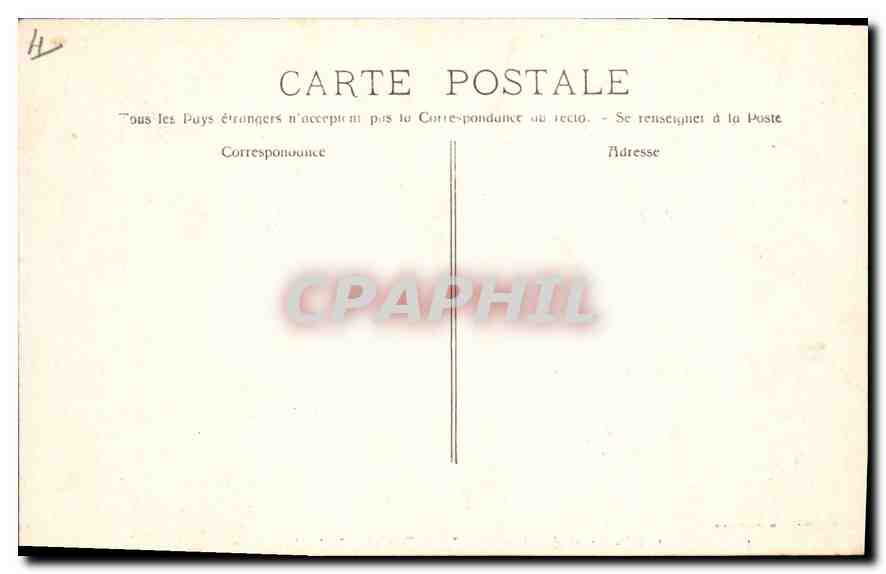 CPA Marseille Cours du Chapitre les Danaides  — Verso