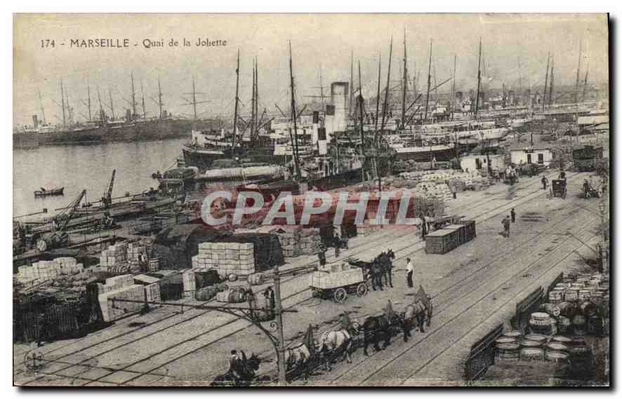 Marseille - Quai de la Johette — unbekannter Verleger, Seriennummer 174 - Vorderseite