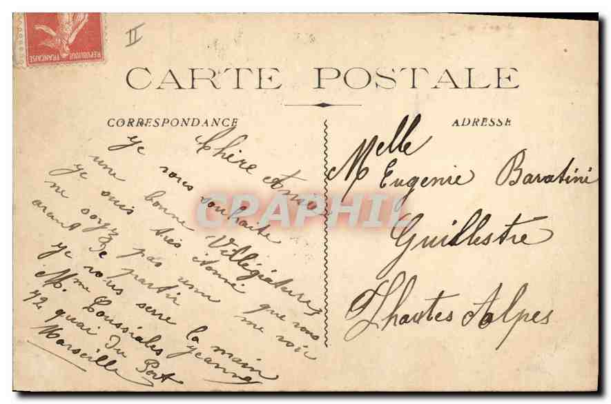 CPA Marseille vue generale des Bassins de la Joliette  — Verso