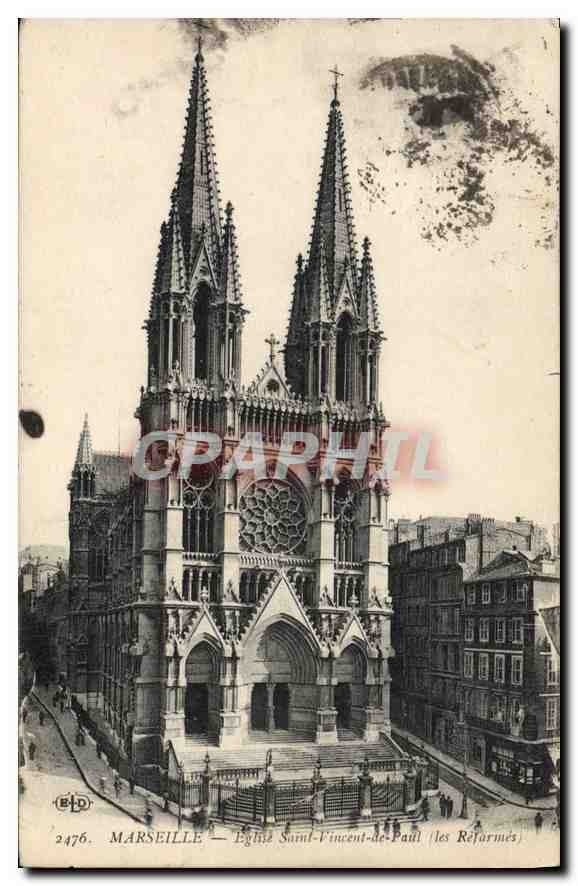 CPA Marseille Eglise Saint Vincent de Paul les Reformes 