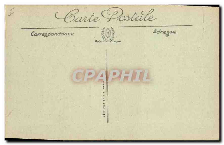 CPA Marseille la statue de Puget  — Verso