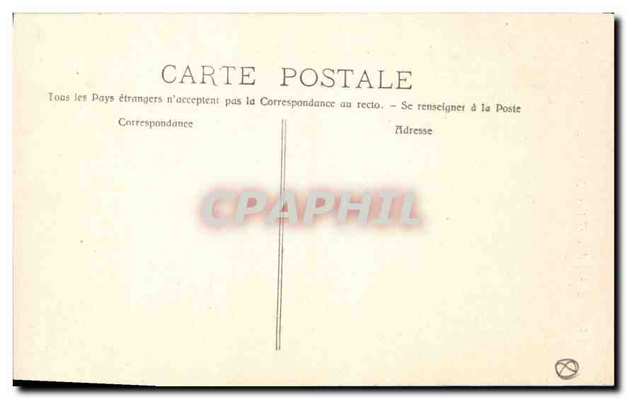 CPA Marseille l'eglise St Vincent de Paul les Reformes  — Verso