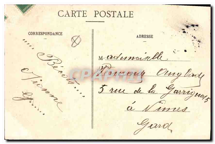 CPA Marseille N D de la Garde a Travers les Pins  — Rückseite