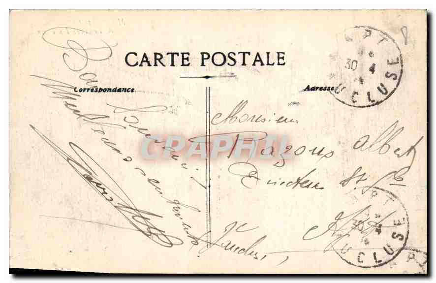 CPA Marseille a Travers les Pins  — Verso