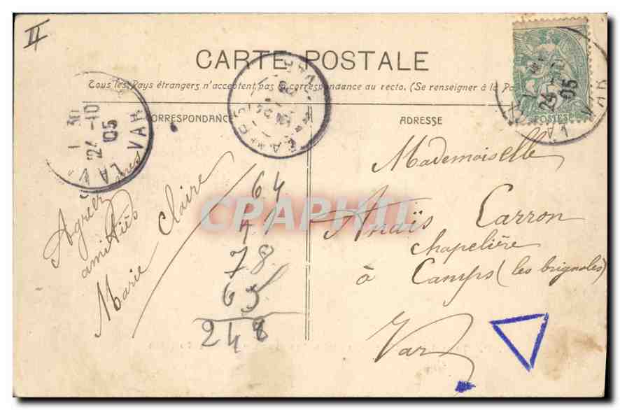CPA Marseille vue generale des Bassins de la Joliette  — Rückseite