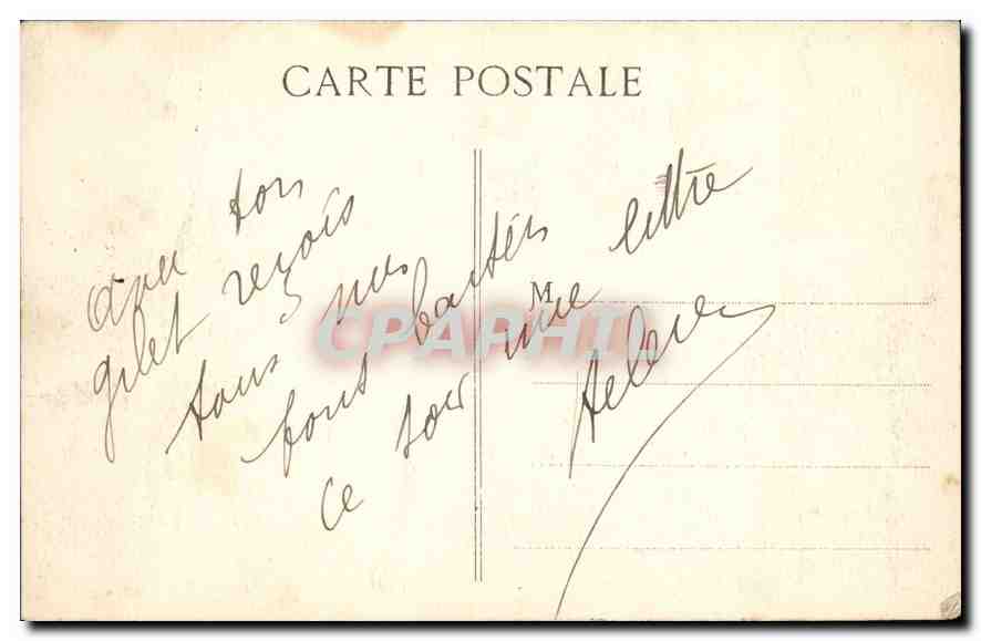 CPA Marseille Carrefour des Alles de Meilhan et des Capucines  — Verso