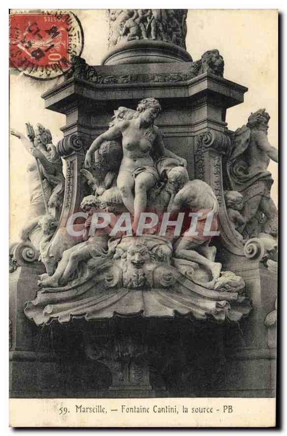 CPA Marseille Fontaine Cantini la Source 