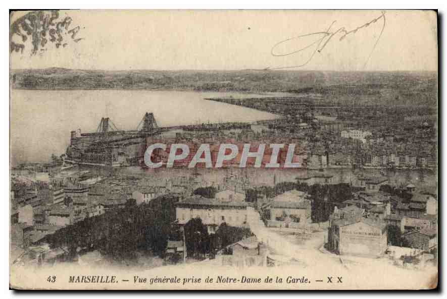 CPA Marseille vue generale pris de Notre Dame de la Garde 