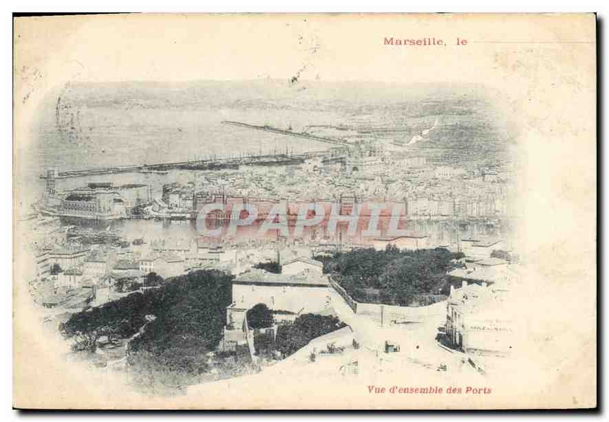 Marseille, le — Vue d'ensemble des Ports — Éditeur non identifié
