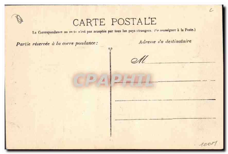 CPA Marseille la Vierge de la Garde  — Rückseite