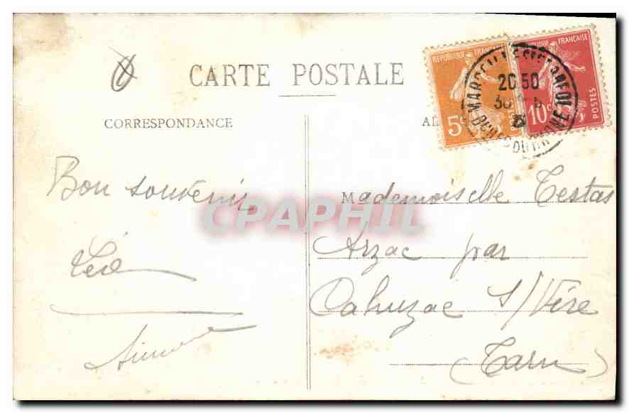 CPA Marseille Notre Dame de la Garde  — Rückseite