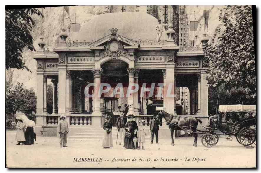 Marsiglia -- Ascensori di Nostra Signora della Guardia -- La Partenza