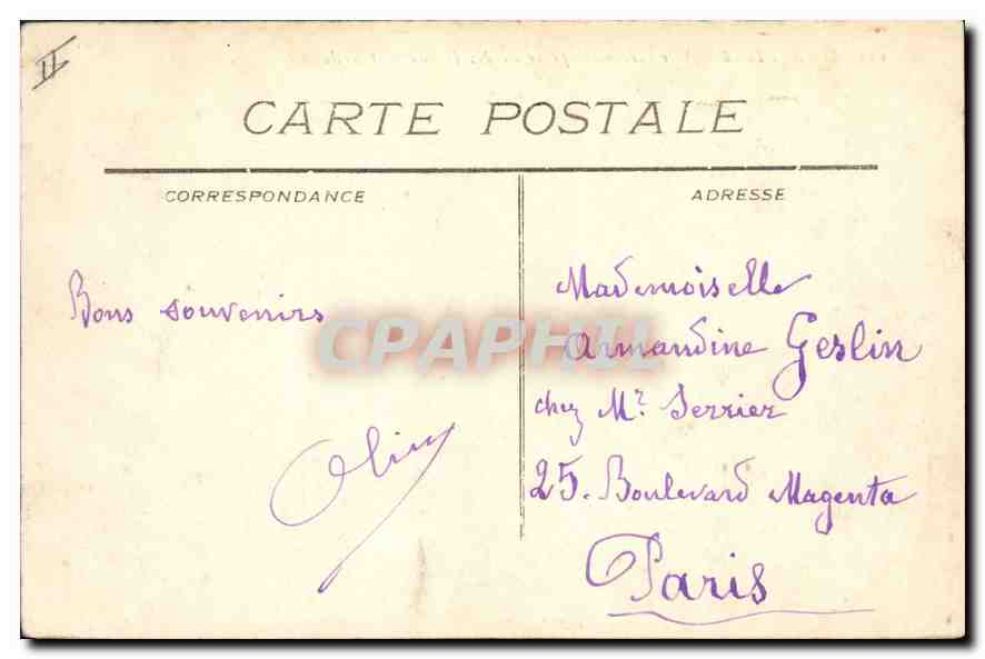 CPA Marseille vue generale prise de N D de la Garde  — Rückseite