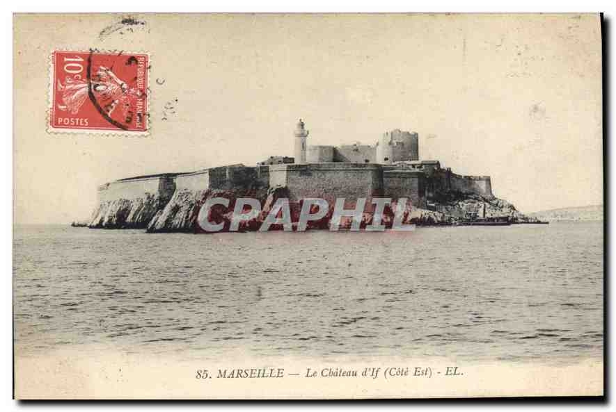 CPA Marseille le chateau d'If Cote Est 