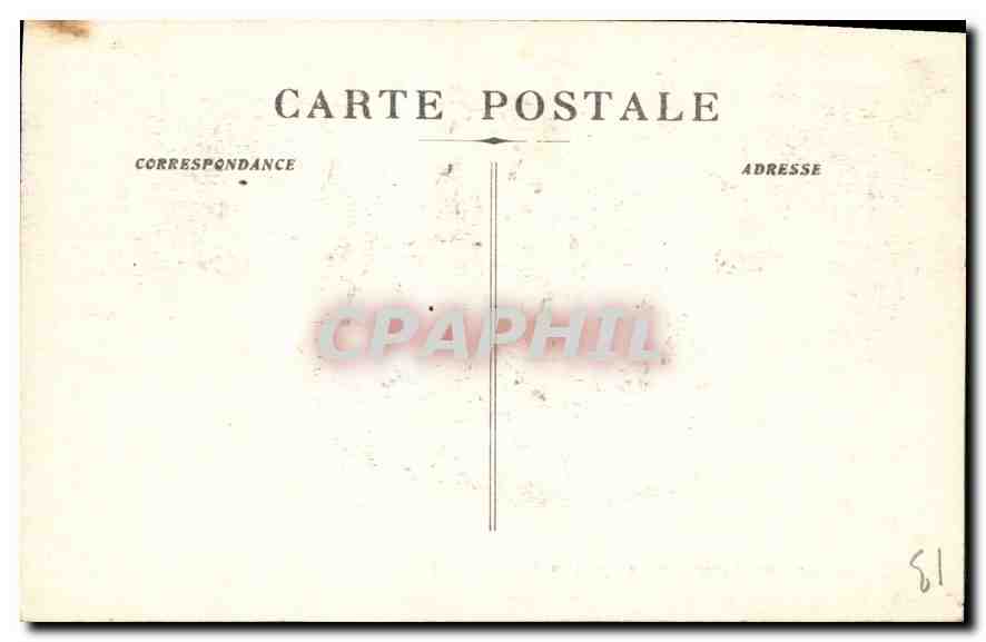 CPA Marseille le Fort Saint Jean  — Verso