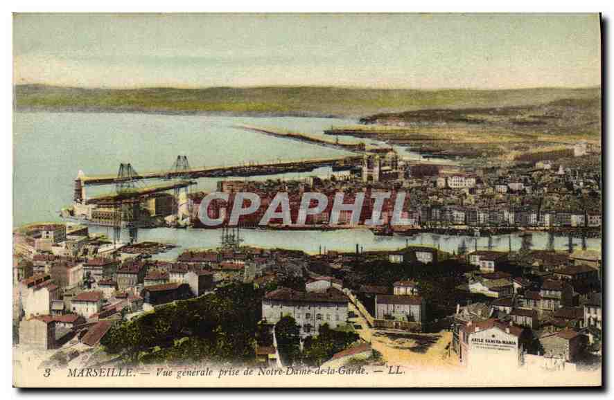 CPA Marseille vue generale prise de Notre Dame de la Garde 