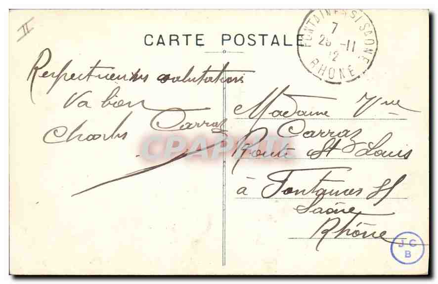 CPA Marseille Panorama pris de N D de la Garde Cote Nord  — Rückseite