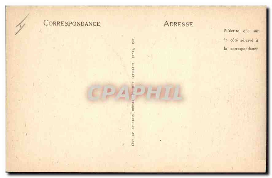 CPA Marseille la Corniche le Prophete  — Verso