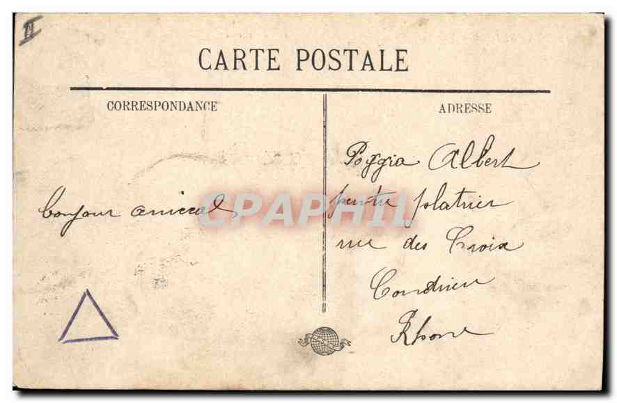CPA Marseille vue generale prise de N D de la Garde  — Rückseite