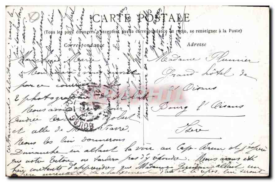 CPA Marseille Notre Dame de la Garde  — Rückseite