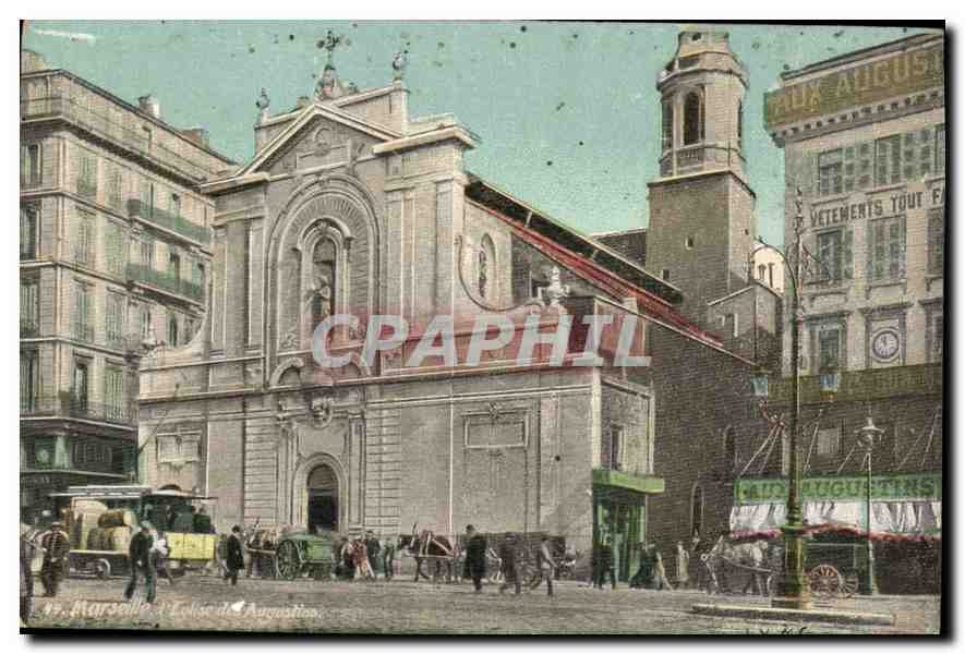 CPA Marseille L'eglise des Augustins