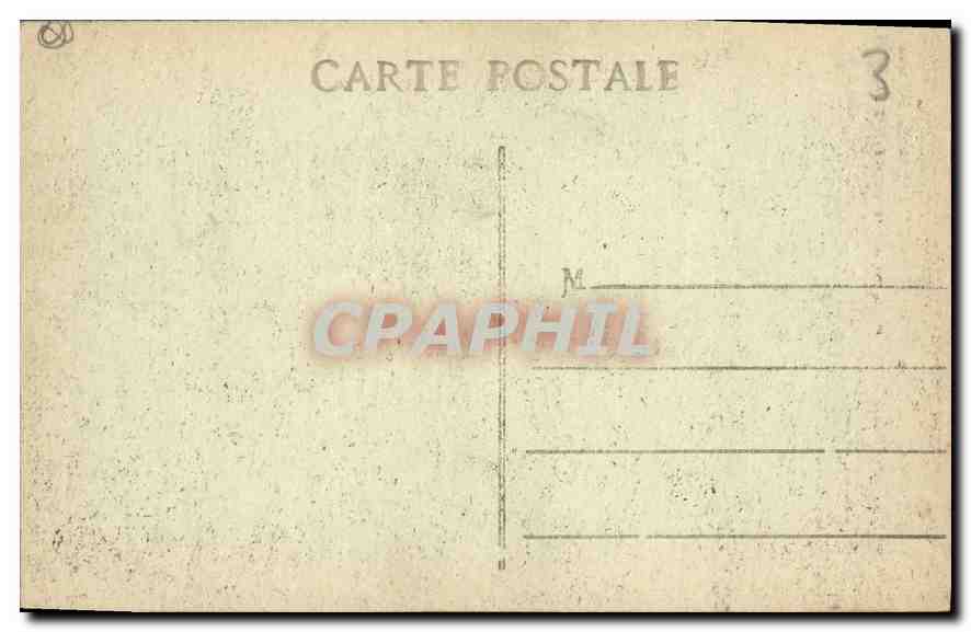CPA Marseille eglise des Reformes et monument des Mobiles  — Verso