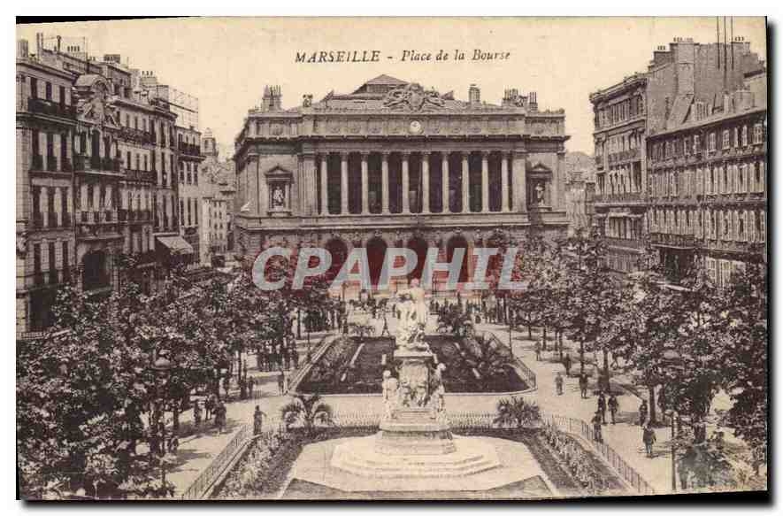 CPA Marseille Place de la Bourse 