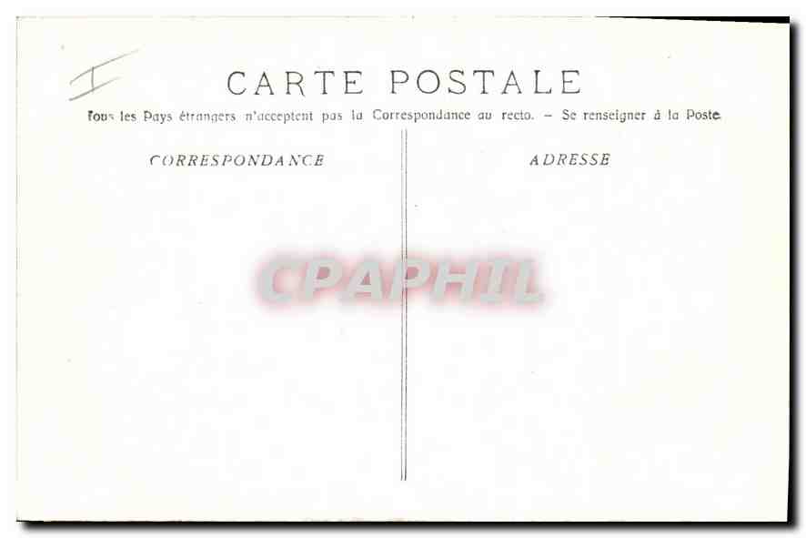 CPA Marseille la Corniche  — Verso