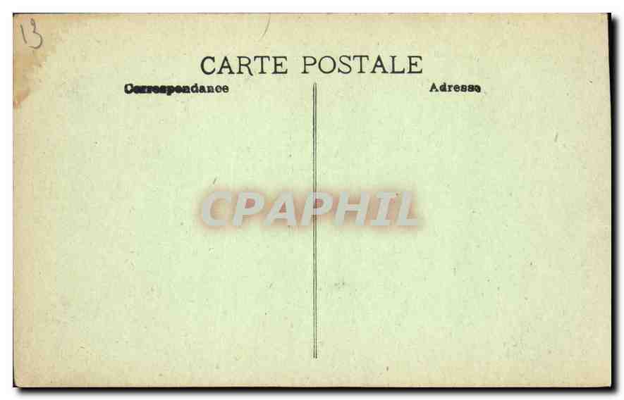 CPA Marseille place de la Bourse  — Rückseite