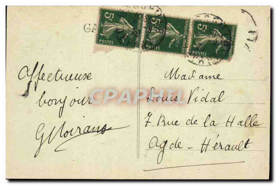 CPA Marseille rue de la Republique  — Verso