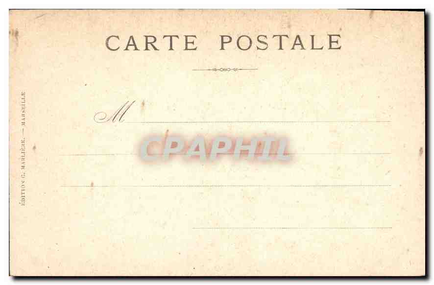 CPA Marseille le chateau d'If  — Verso