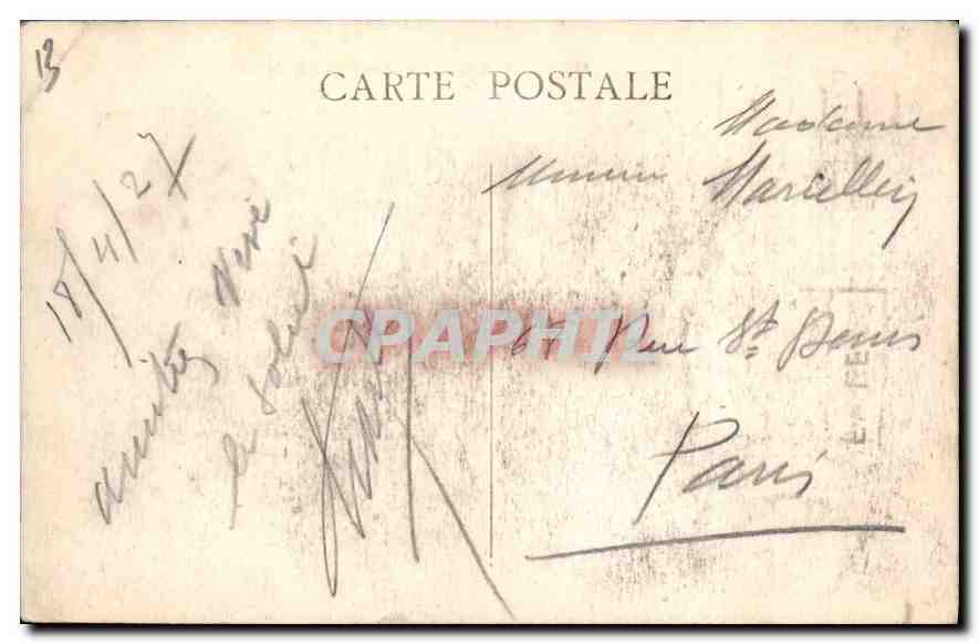 CPA Marseille le Fort Saint Jean  — Verso