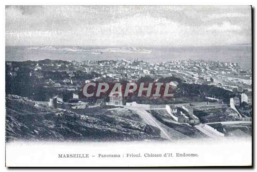 CPA Marseille Panorama Frioul chateau d'If Endoume 