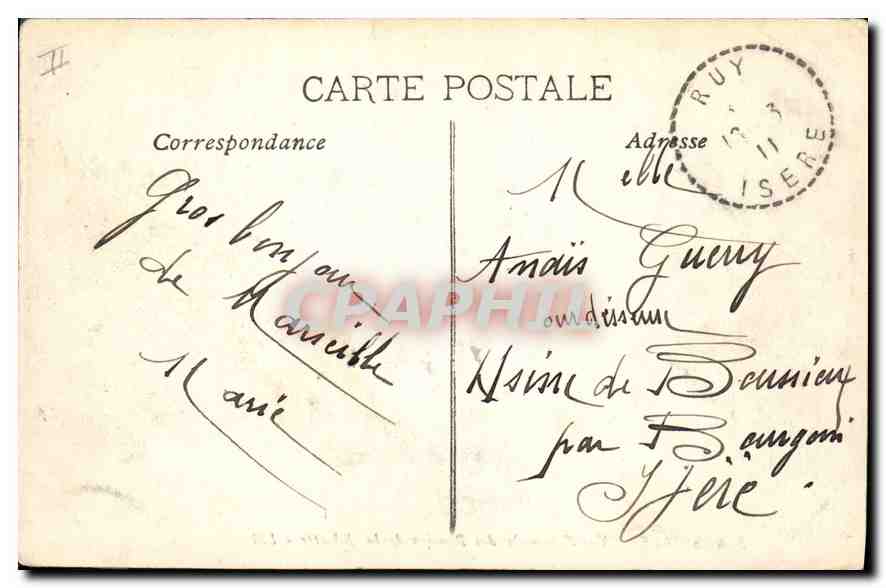 Marseille — Vue Générale des Bassins de la Joliette — LM — Verso