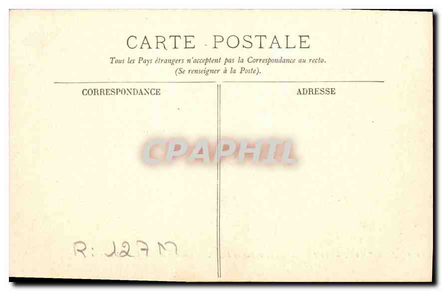 CPA Marseille le chateau d'If et les Iles Frioul Coucher de Soleil  — Verso