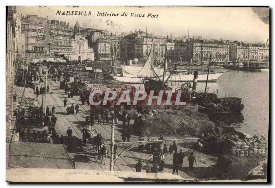 Marseille — Intérieur du Vieux Port — sans éditeur ni numéro visible