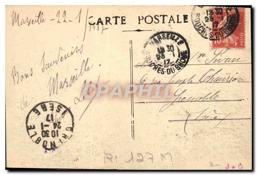 Marseille — Intérieur du Vieux Port — sans éditeur ni numéro visible — Reverso