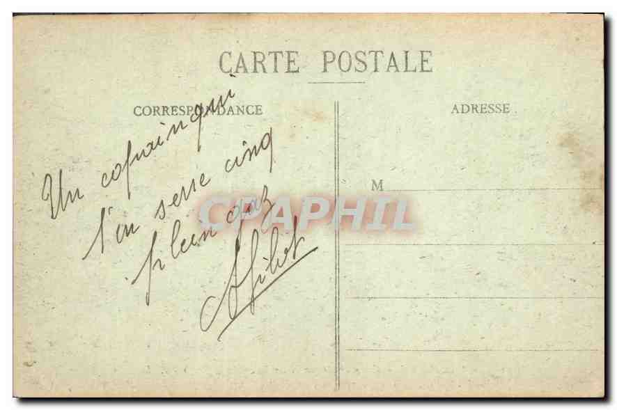 CPA Marseille vue generale sur Notre Dame de la Garde  — Rückseite