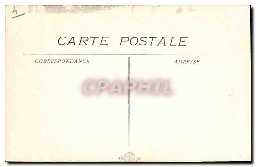 CPA Marseille Monument Pierre Puget  — Verso