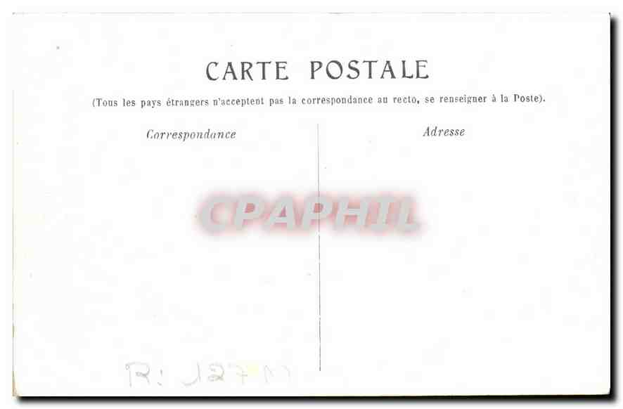 CPA Marseille la Mairie Puget  — Rückseite