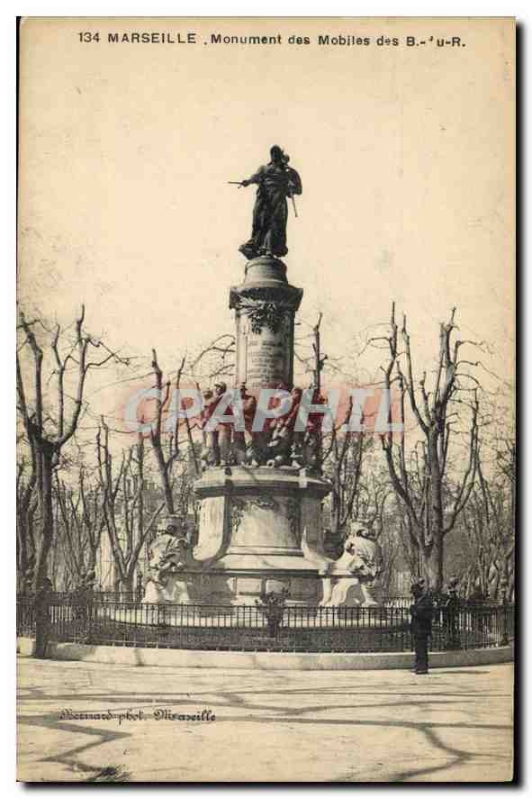 CPA Marseille Monument des Mobiles des B du R 