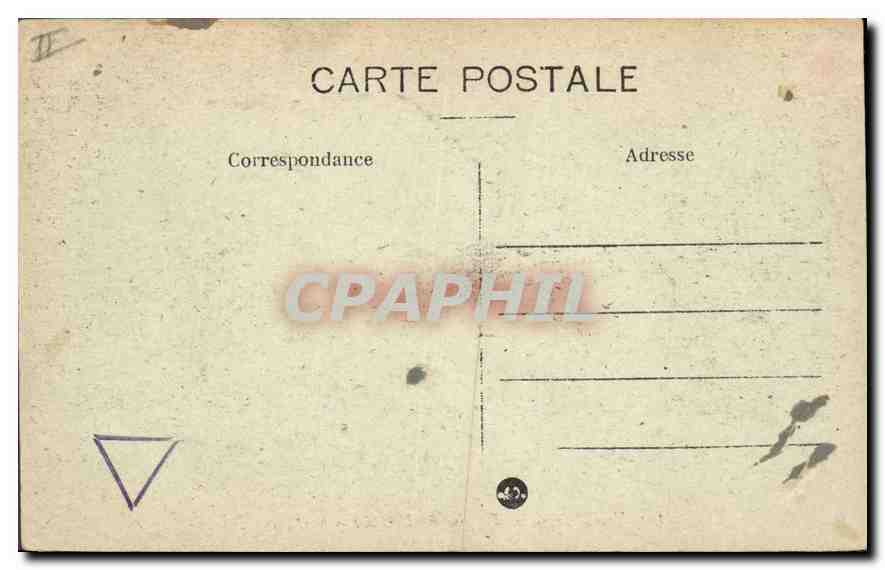 CPA Marseille Fontaine des Danaides  — Back