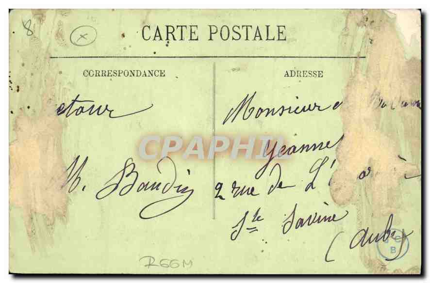 CPA Marseille vue prise de la Colline Puget  — Verso