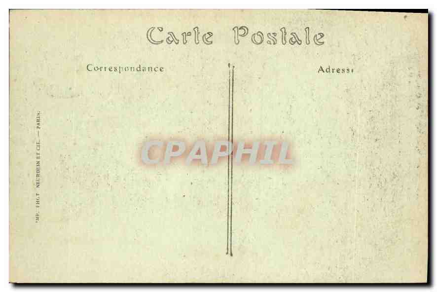CPA Marseille Ascenseur de Notre Dame de la Garde  — Verso