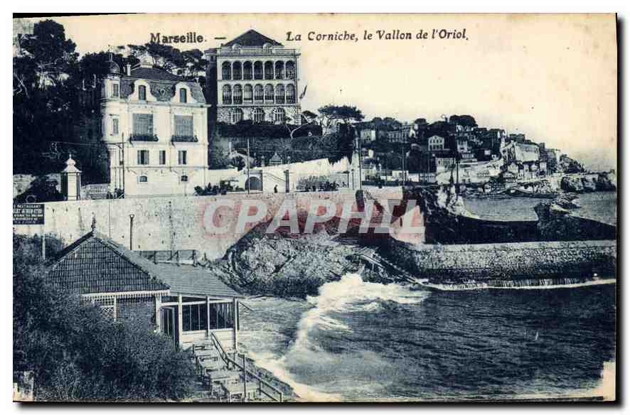CPA Marseille la Corniche le Vallon de l'Oriol 