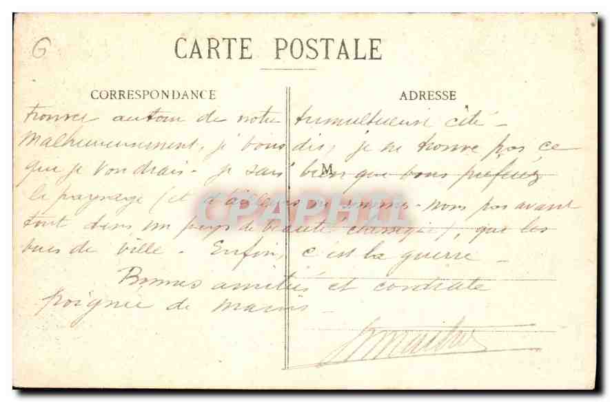 CPA Marseille pont de la Fausse Monnaie et Pointe de Malmousque  — Verso