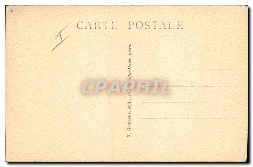 CPA Lyon place le Viste et rue de la Republique  — Verso