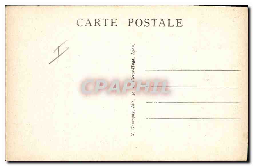 CPA Lyon place le Viste et rue de la Republique  — Verso