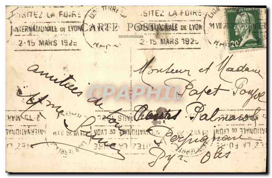 CPA Lyon la place Bellecour tracee en 1610 l'eglise de la Charite statue de Louis XIV Ceuvre de Lemo — Verso